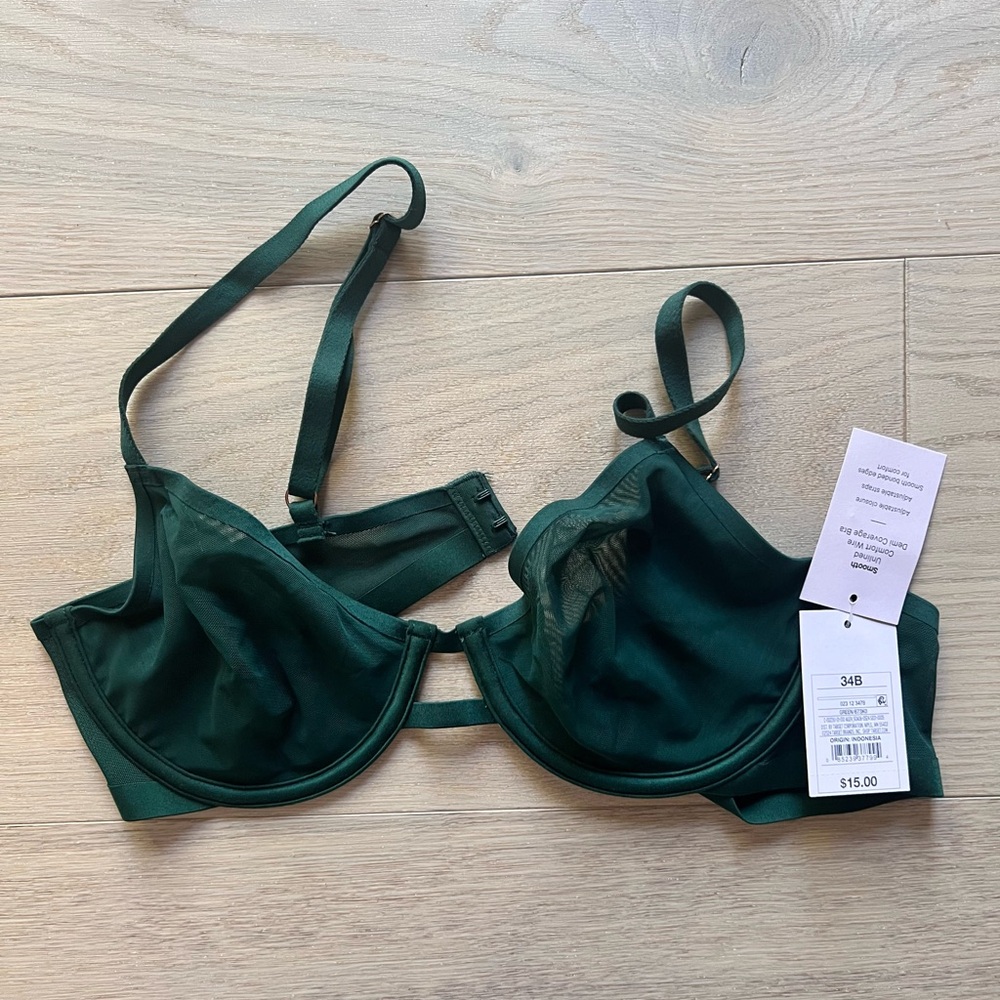 Auden Forest Green Underwire Bra